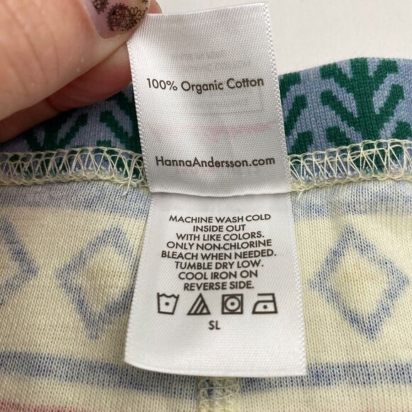 Hanna Andersson Sleep Pants Organic Cotton Winter Trees House Boys Girls 12 - Picture 5 of 6